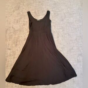 Vince Black midi dress
